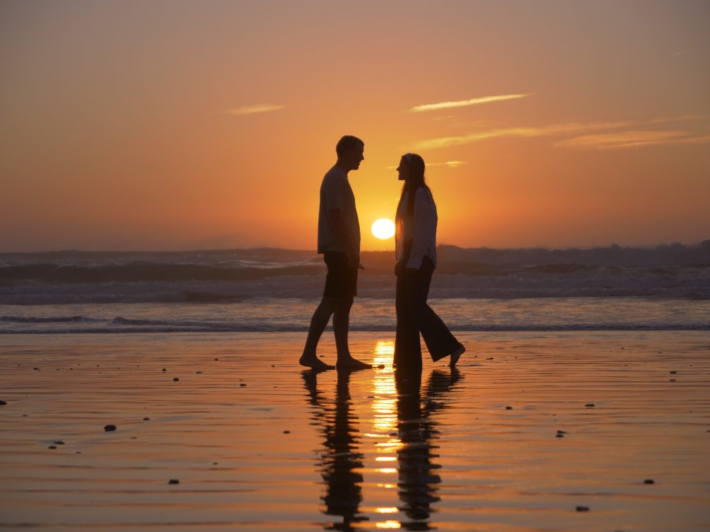 sonnenuntergang am strand